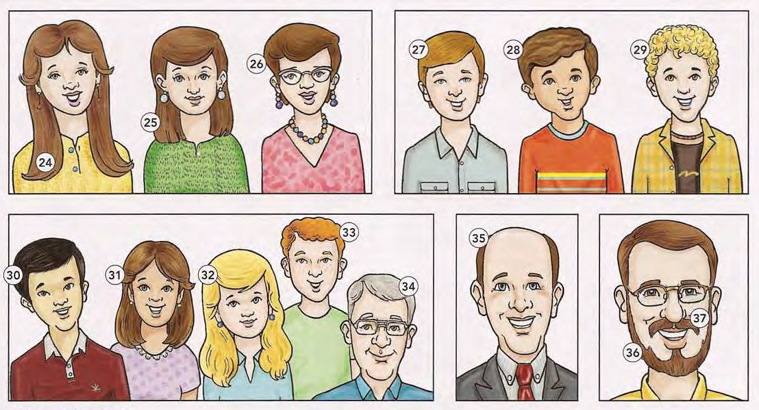 People and Physical Descriptions - Hair